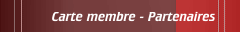 Carte membre - Partenaires
